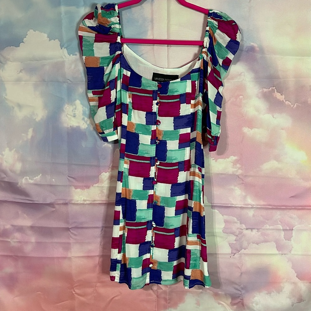 Vanessa Mooney Abstract Dress